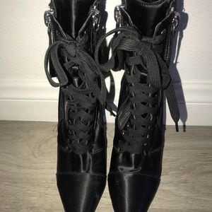 Laced up boots